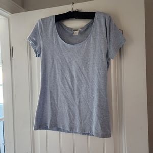 Light blue cropped tee